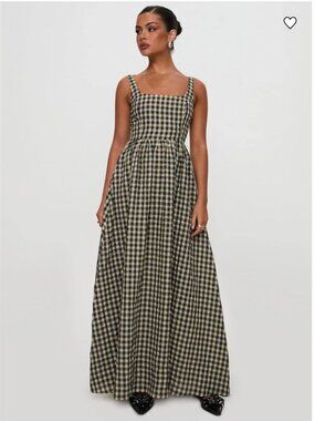 Princess Polly Cartmel Check Sleeveless Maxi Dress - US6